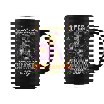 Let The Shenanigans Begin Trump Mardi Gras 2025 Mask Coffee Mug | Mazezy