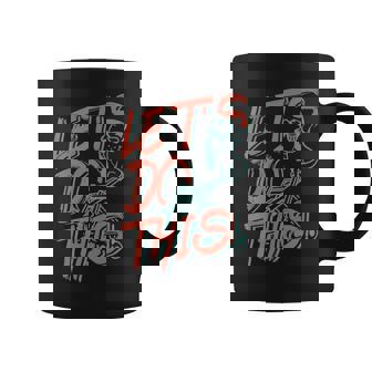 Let's Do This Cute Puppy Catapult Premium Graphic Print Coffee Mug - Monsterry