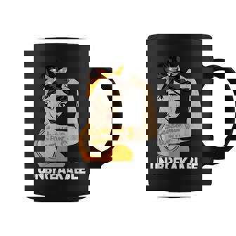 Leukemia Warrior Women Mom Daughter Unbreakable Awareness Graphic Print Coffee Mug - Monsterry