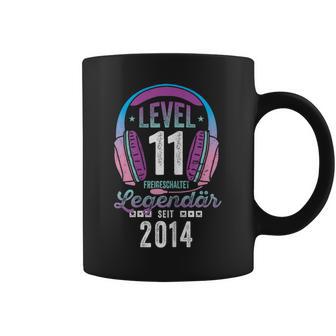 Level 11 Jahre Mädchen Geburtstag Gamer Girl Zockerin 2014 Tassen - Geschenkecke