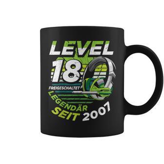 Level 18 Birthday Boy Gamer Man Decoration Age 2007 Tassen - Geschenkecke