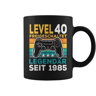 Level 40 Birthday Boy Gamer Man Decorationintage 1985 Tassen - Geschenkecke