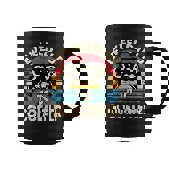 Leveled Up To Godfather Retro Promocionado A Padrino Regalo Taza de café - Regaloses