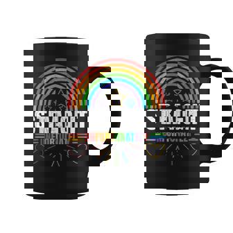 LGBTQ Gay Lesbian Straight Unfortunately Pride Graphic Graphic Print Coffee Mug - Monsterry