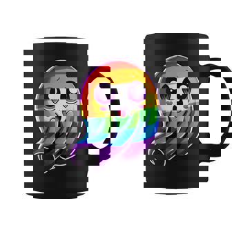 LGBTQ Ghost Rainbow Gay Pride Graphic Print Coffee Mug - Monsterry
