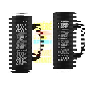 Libéré Délivré Retraité Cadeau Départ Retraite Hommeintage Tasse - Cadeauxyz