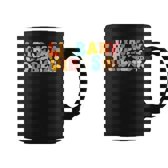 Library Vibes School Librarian Shirt First Day Of School Graphic Print Coffee Mug - Monsterry