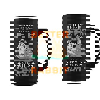 Life Is Better With a Rabbit Hare Rabbit Tank Top Graphic Print Coffee Mug - Monsterry