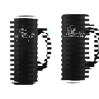 Life Is Really Good Beach Heartbeat Summer Beach Vacation Coffee Mug - Seseable