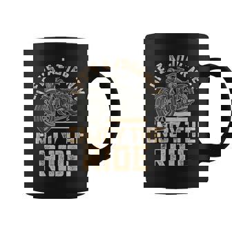 Life’S A Journey Enjoy The Ride Motorcycle Biker Men Coffee Mug - Thegiftio