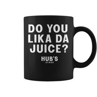 Do You Lika Da Juice Hub's Gyros Graphic Print Coffee Mug - Monsterry
