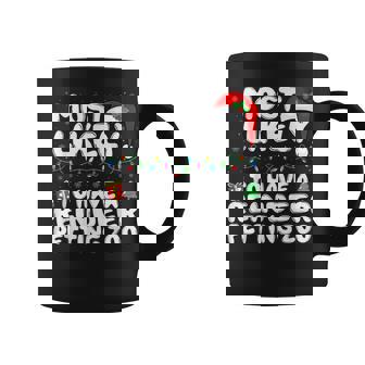 Most Likely To Have a Reindeer Petting Zoo Family Christmas Graphic Print Coffee Mug - Monsterry