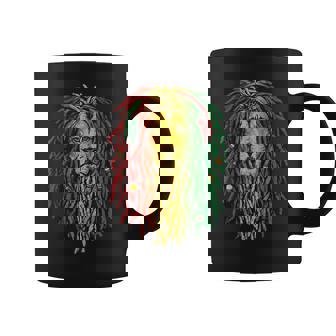 Lindo Rasta Reggae León Jungla Selva Arte Naturaleza Divertido Taza de café - Regaloses