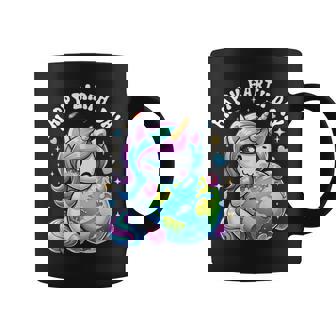 Lindo Unicornio Abrazando Planeta Tierra Feliz Día De La Tierra Niños Niñas Taza de café - Regaloses