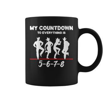 Linedance Compte À Rebours Dancing Cowboy Danseuse Cadeau Tasse - Cadeauxyz