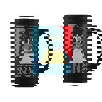 Linux Tux Penguin Graphic Graphic Print Coffee Mug - Monsterry