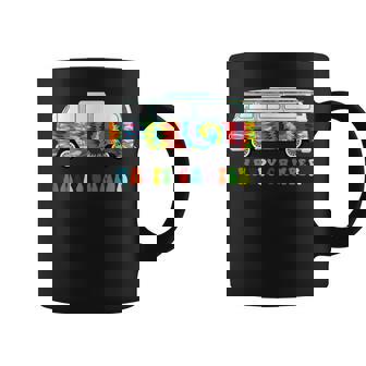 Little Hippie Vintage Bus Cute Tie Dyed Camper Coffee Mug - Thegiftio UK