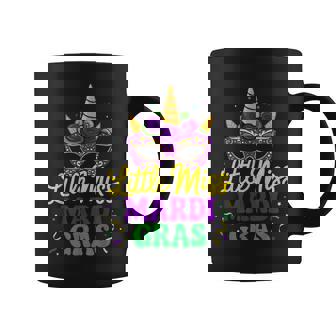 Little Miss Mardi Gras Unicorn Mask For Girls And Women Coffee Mug - Seseable