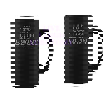 Live Laugh Lobotomy Shirt Ironic 2000s Goth Punk Emo Graphic Print Coffee Mug - Monsterry