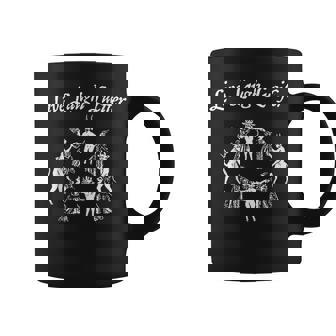 Live Laugh Lucifer Halloween Witch Dancing With The Devil Coffee Mug - Monsterry
