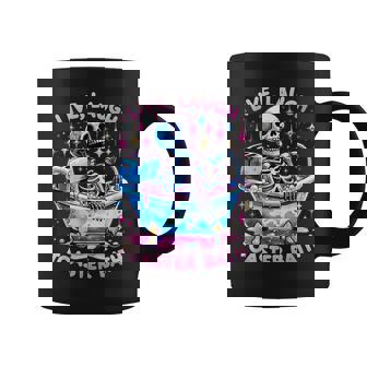 Live Laugh Toaster Bath Skeleton Tie Dye Saying Graphic Print Coffee Mug - Monsterry