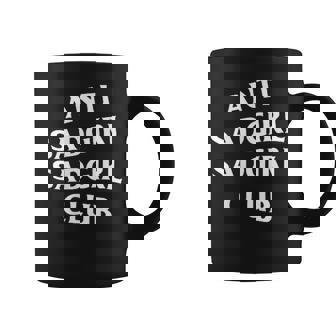Logo Blanc Anti Sadgirl Avant Arrière Tasse - Cadeauxyz