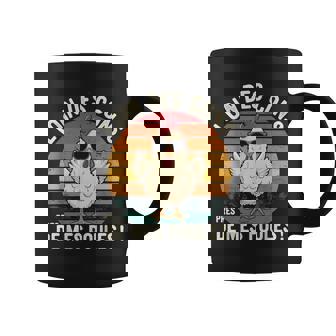 Loin Des Cons Près De Mes Poules Humour Poule Cadeauintage Tasse - Cadeauxyz
