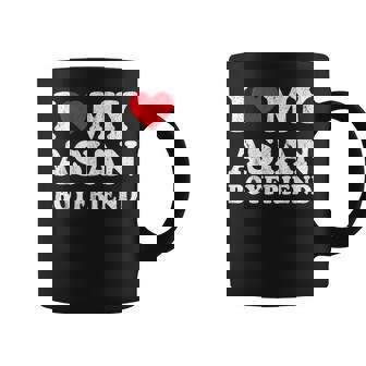I Love My Asian Boyfriend Girlfriend Valentines Graphic Print Coffee Mug - Monsterry