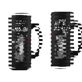 Love My Baby Tiger Kitty Lover Cute Meow Grey Tabby Cat Mom Graphic Print Coffee Mug - Monsterry