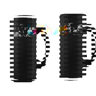 LOVE Cats Colorful Watercolor Decoration Cute Cat Toy Graphic Print Coffee Mug - Monsterry