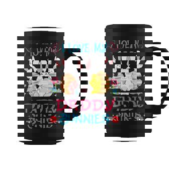 I Love My Daddy Bunnies Easter Eggs Bunny Father's Day Graphic Print Coffee Mug - Monsterry