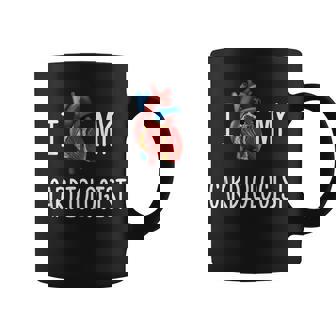 I Love Heart My Cardiologist Visual Pun T Shirt Graphic Print Coffee Mug - Monsterry