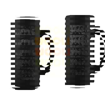 Love Heart Wooli Grunge Vintage Style Black Wooli Coffee Mug - Seseable