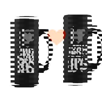 I Love Jewish Boys Jewish Jewish Boys Red Heart Graphic Print Coffee Mug - Monsterry