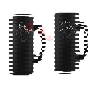 I Love Kizomba S De Baile Para Color Oscuro Cuello Taza de café - Regaloses