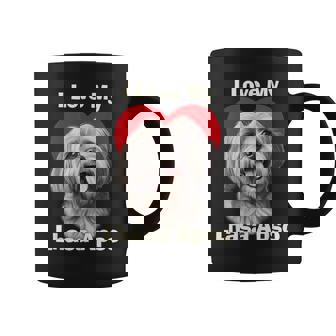 I Love My Lhasa Apso Puppy Dog Graphic Print Coffee Mug - Monsterry