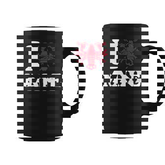 I Love Maine I Lobster Maine Heart Shape Lobster Coffee Mug - Monsterry