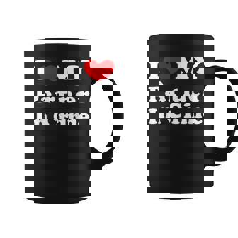 I Love My Partner In Crime I Heart My Partner In Crime Taza de café - Regaloses
