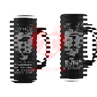 Love Is Like Pi Valentines Math Teacher Pi Day Graphic Print Coffee Mug - Monsterry