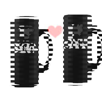 I Love Sara I Heart Sara Nombre Sara Broma Divertido Taza de café - Regaloses
