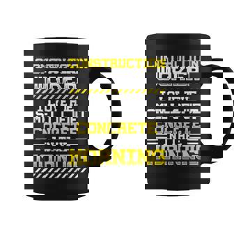 I Love The Smell Of Wet Concrete Construction Worker Graphic Print Coffee Mug - Monsterry