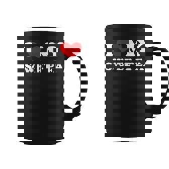 I Love My Sweet Pea I Heart My Sweet Pea Graphic Print Coffee Mug - Monsterry
