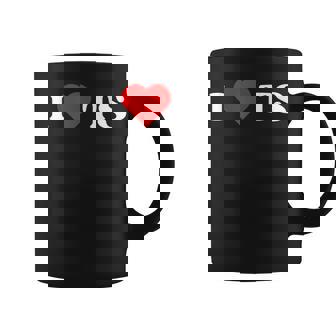 I Love Ts I Heart Ts Y2k Aesthetic Red Heart Taza de café - Regaloses