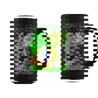 Lucky Balloon Irish Shamrock Betta Fish St Patrick's Day Graphic Print Coffee Mug - Monsterry