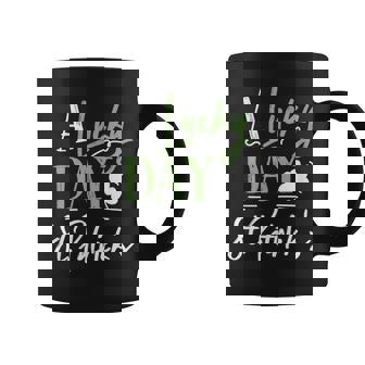 a Lucky Day St Patricks Cute Paddys Day Celebration Holiday Graphic Print Coffee Mug - Monsterry