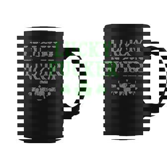 Lucky Fucker St Patrick's Day Couple's Rude Profanity Coffee Mug - Monsterry
