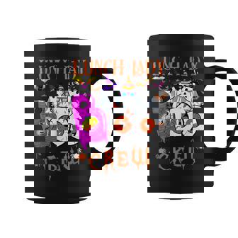 Lunch Lady Boo Crew Ghost Cafeteria Worker Spooky Halloween Graphic Print Coffee Mug - Monsterry