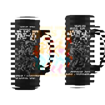 Where Them Fans At Boots On The Ground Line Dancing Queens Coffee Mug - Seseable