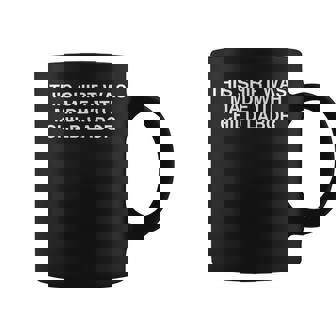 This Was Made With Child Labor Y2k Satire College Meme Coffee Mug - Monsterry