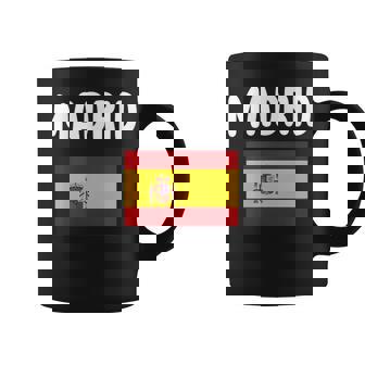 Madrid España Souvenir Bandera Españaacaciones España Taza de café - Regaloses
